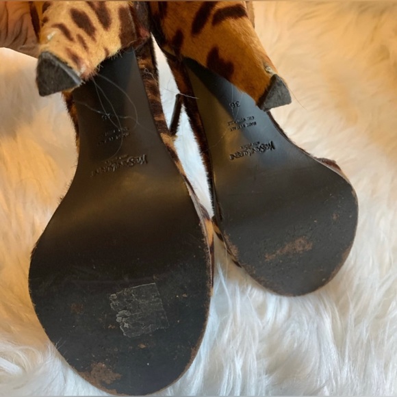 YSL Calf Hair Leopard heels - Picture 3 of 10